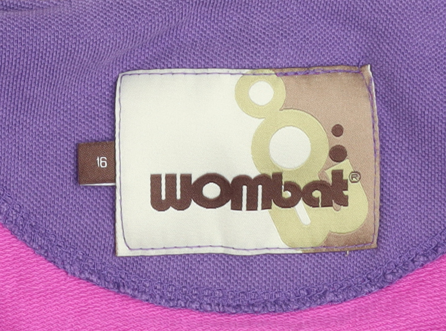 Wombat Women Pink 1/2 Zip Pullover Sweatshirt Size 16