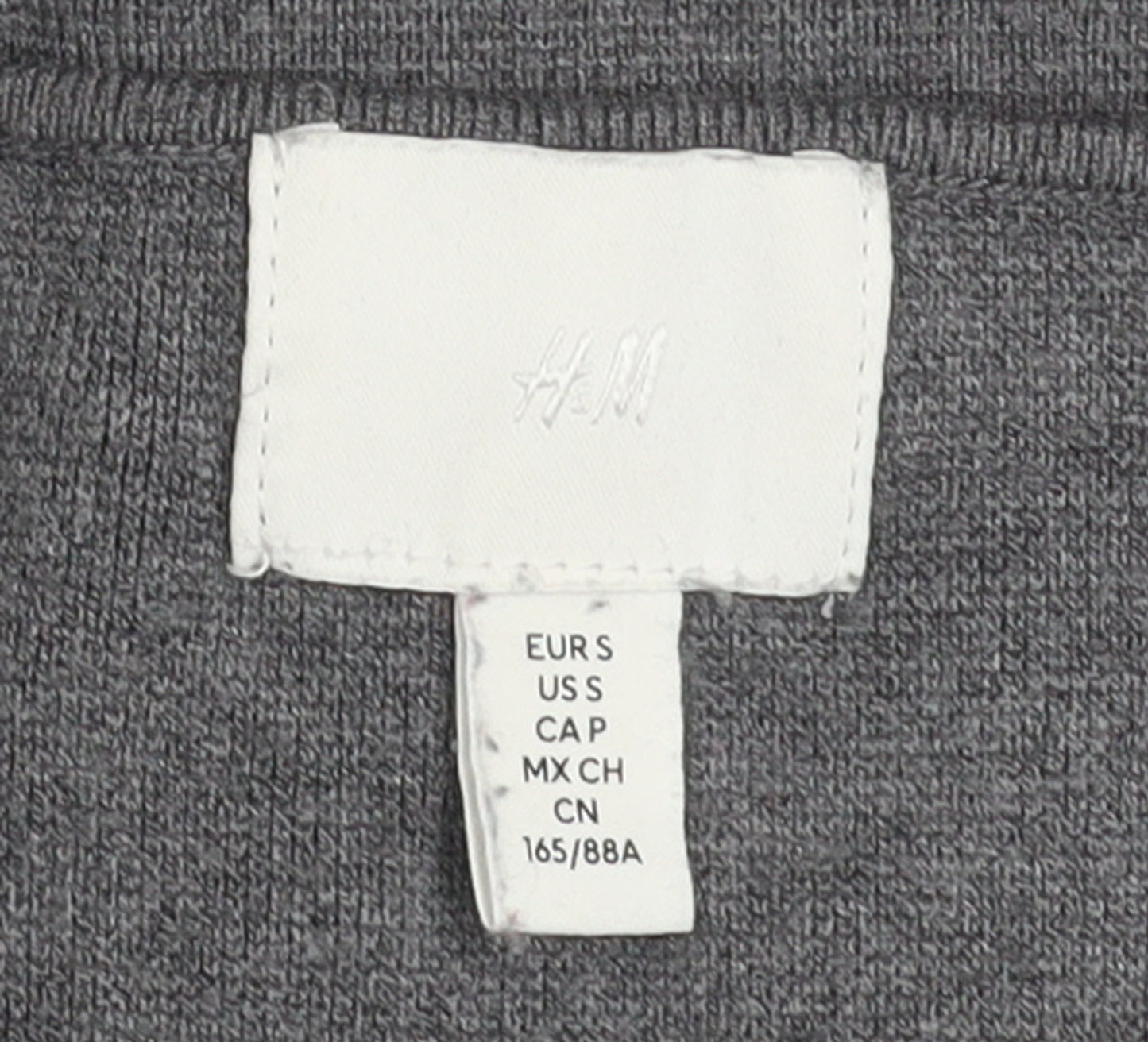 H&M Women's Grey Sleeveless Knit Button Blouse Size S