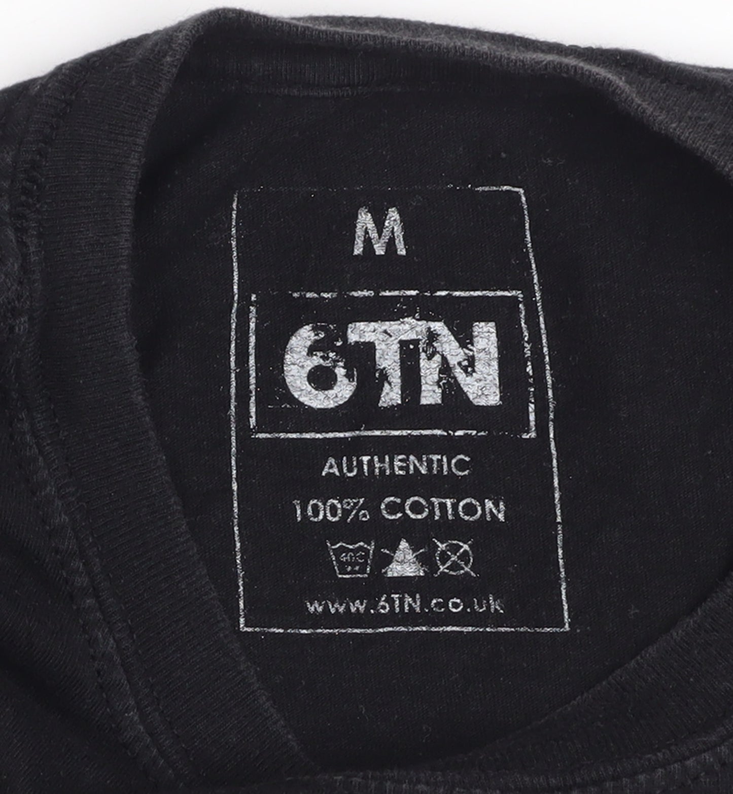 6TN Men's Black Funny Bicycle Graphic Cotton T-Shirt Size M
