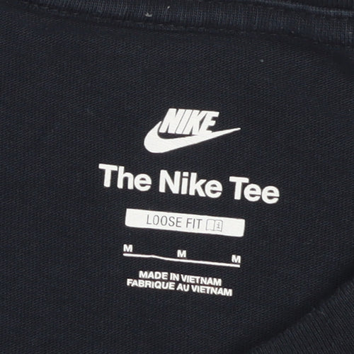 Nike Men's Black Loose Fit Graphic Pocket T-Shirt Size M