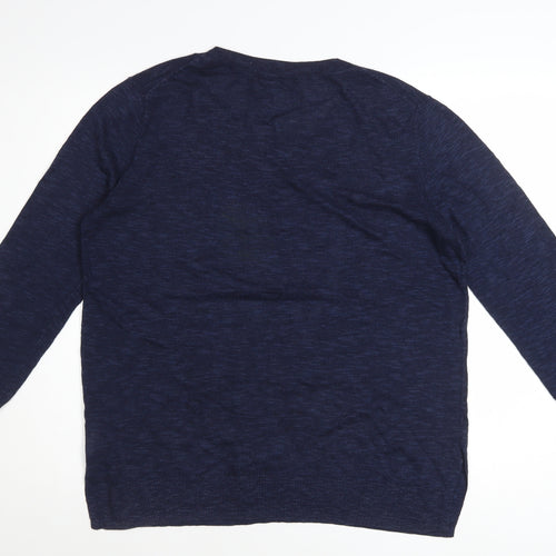 Gap Women's Blue Love Graphic Pullover Jumper Size M