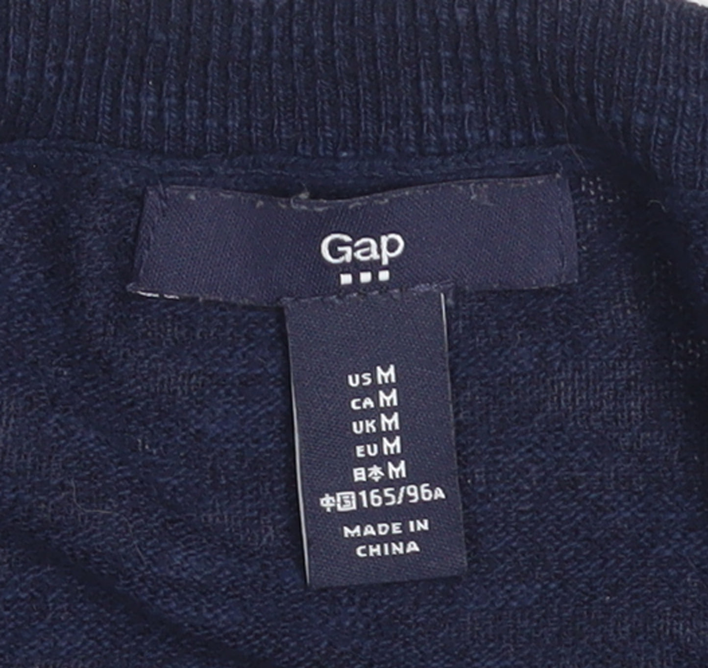 Gap Women's Blue Love Graphic Pullover Jumper Size M