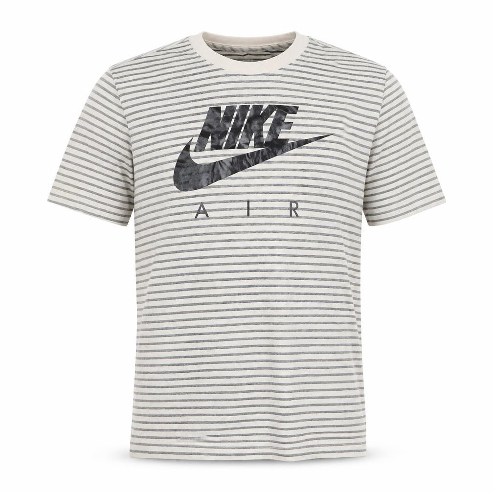 Nike Mens Beige Stripe Short Sleeve Crew Neck Air T-Shirt Medium