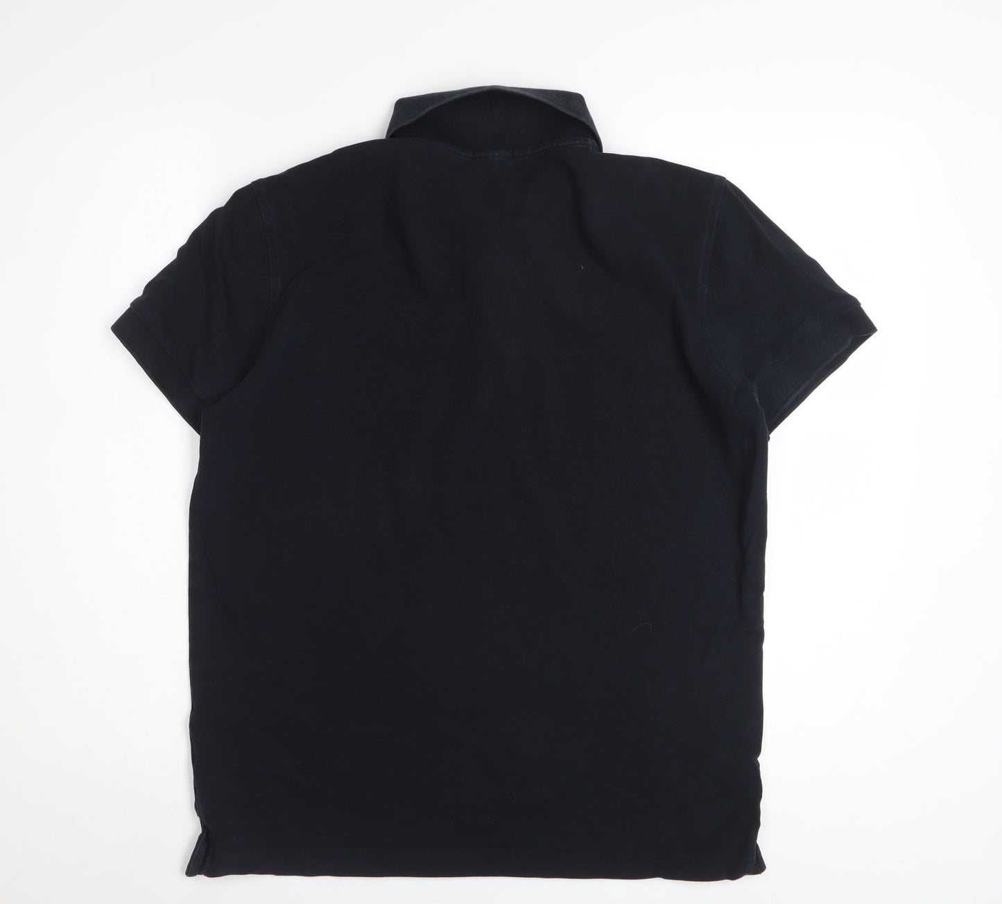 Hugo Boss Men's Black Regular Fit Cotton Polo Shirt Size M