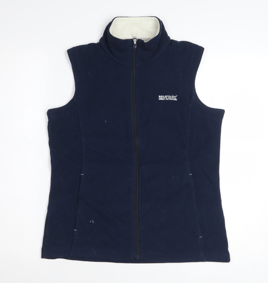 Regatta Womens Blue Fleece Waistcoat Size 10 Bodywarmer Gilet