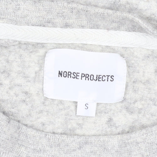 Norse Projects Women's Grey Wool Cotton Pullover Sweatshirt Size S