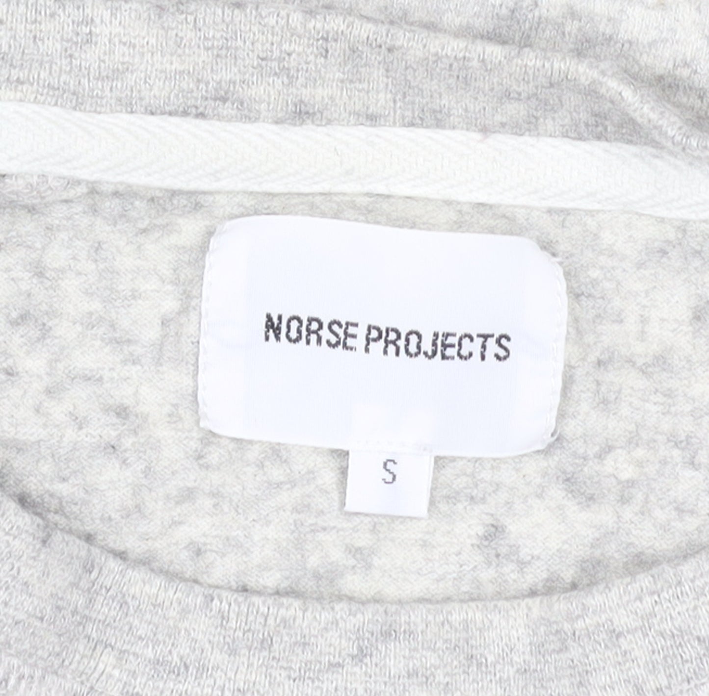 Norse Projects Women's Grey Wool Cotton Pullover Sweatshirt Size S