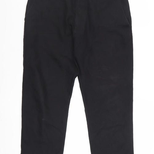 Slazenger Womens Black 32W Polyester Chino Trousers