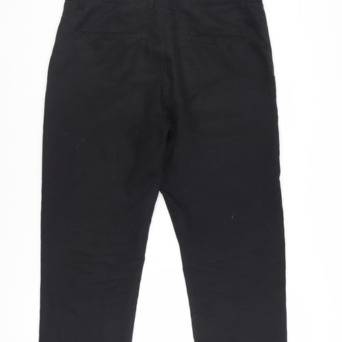 Slazenger Womens Black 32W Polyester Chino Trousers