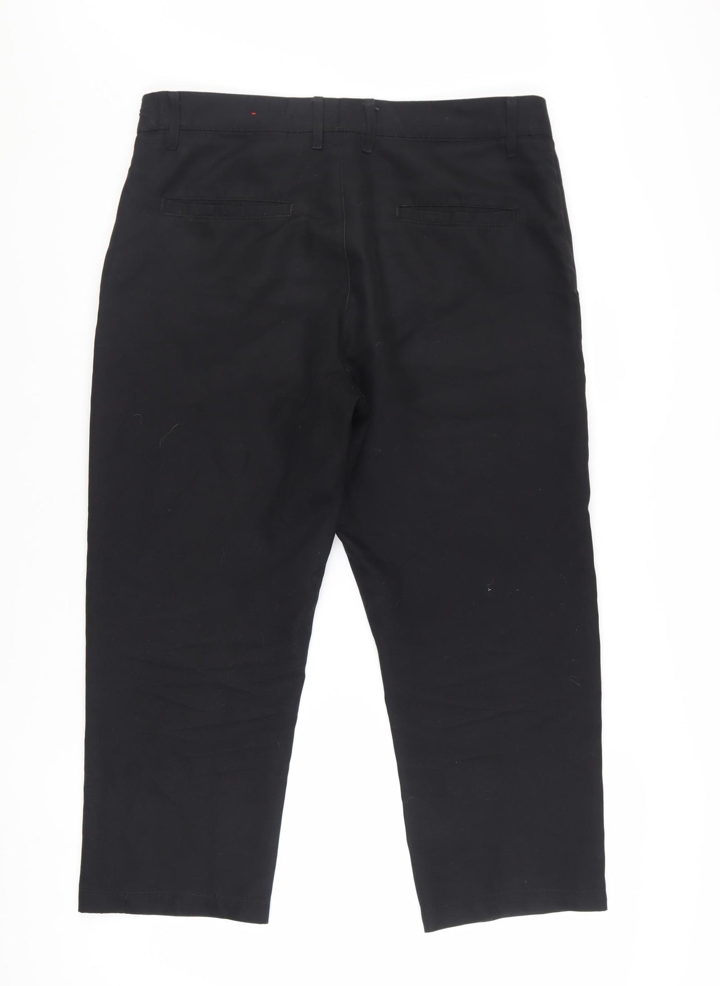 Slazenger Womens Black 32W Polyester Chino Trousers
