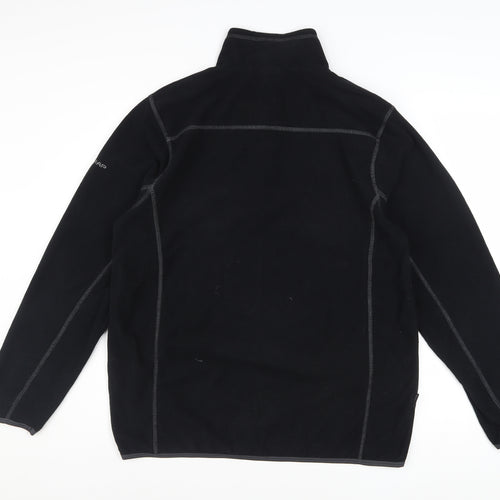 Trespass Men’s Black Fleece 1/4 Zip Pullover Sweatshirt Size S