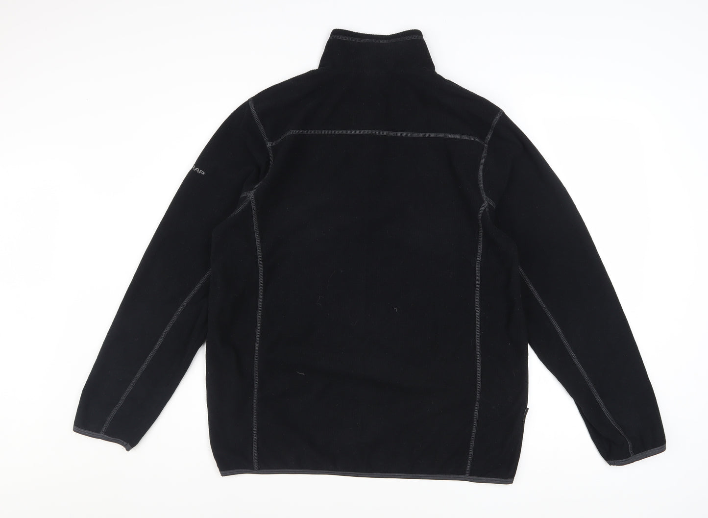 Trespass Men’s Black Fleece 1/4 Zip Pullover Sweatshirt Size S