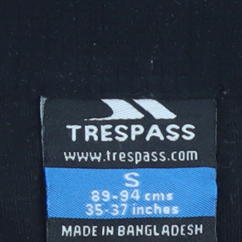 Trespass Men’s Black Fleece 1/4 Zip Pullover Sweatshirt Size S