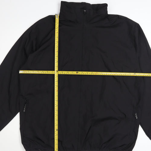 IZOD Men's Black XL Full Zip Windproof Lightweight Jacket