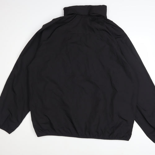 IZOD Men's Black XL Full Zip Windproof Lightweight Jacket