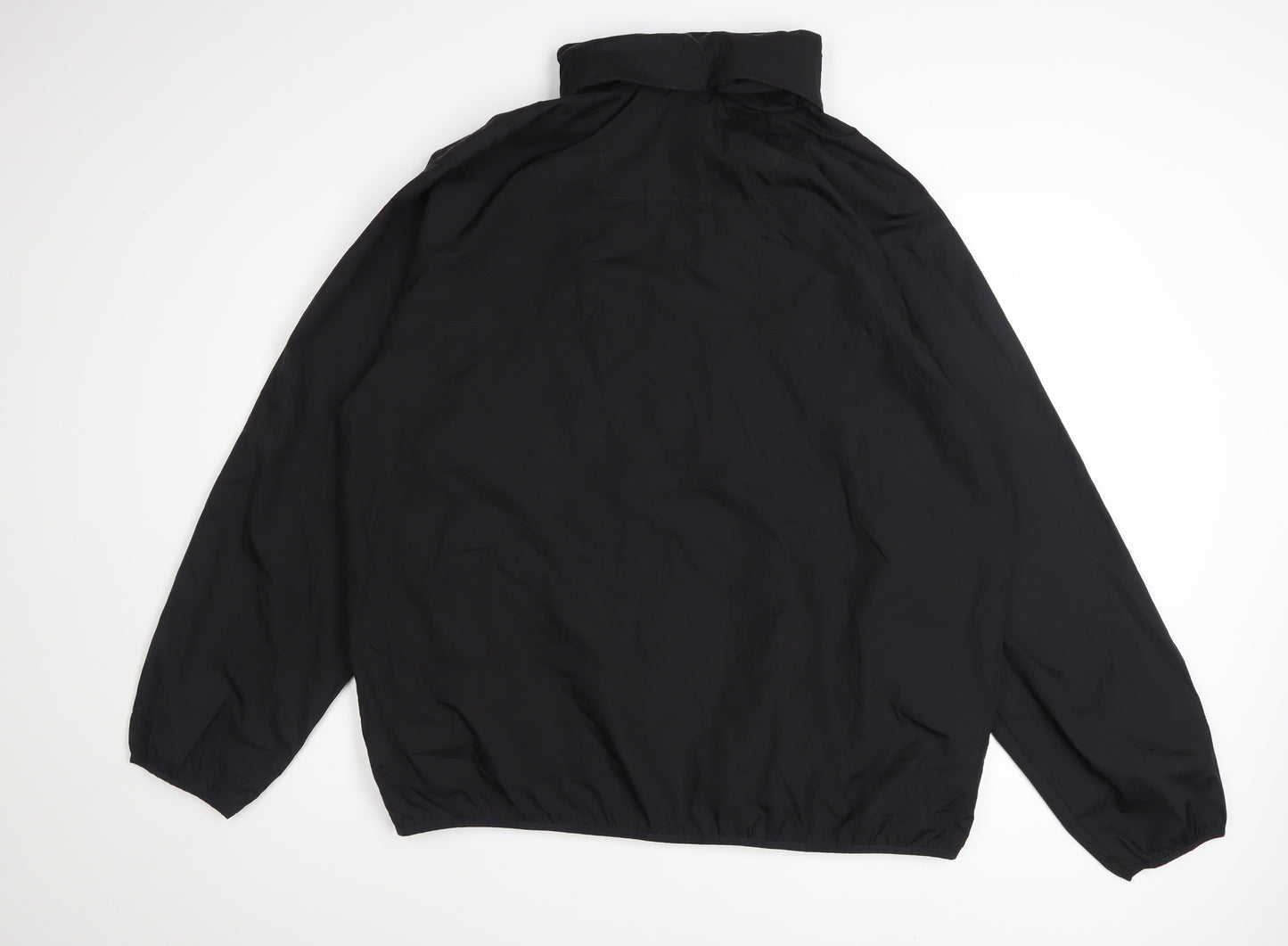 IZOD Men's Black XL Full Zip Windproof Lightweight Jacket
