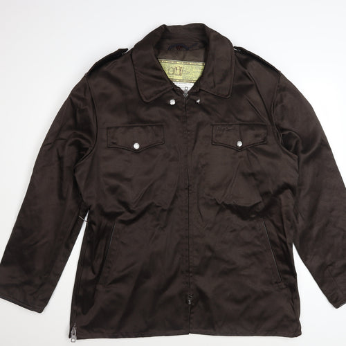 Evin Industries Men's Brown Military Style Polyester Jacket Size 46