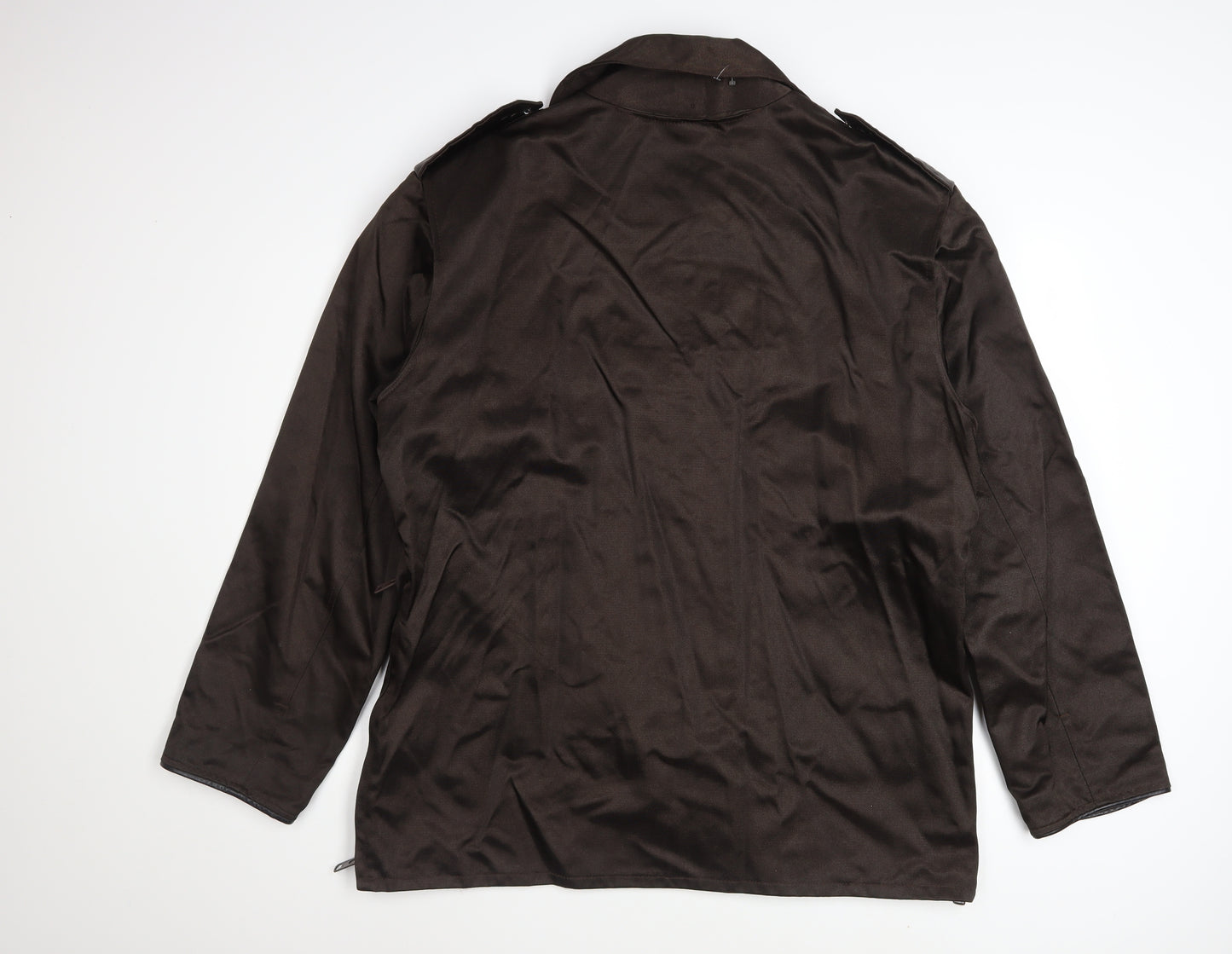 Evin Industries Men's Brown Military Style Polyester Jacket Size 46