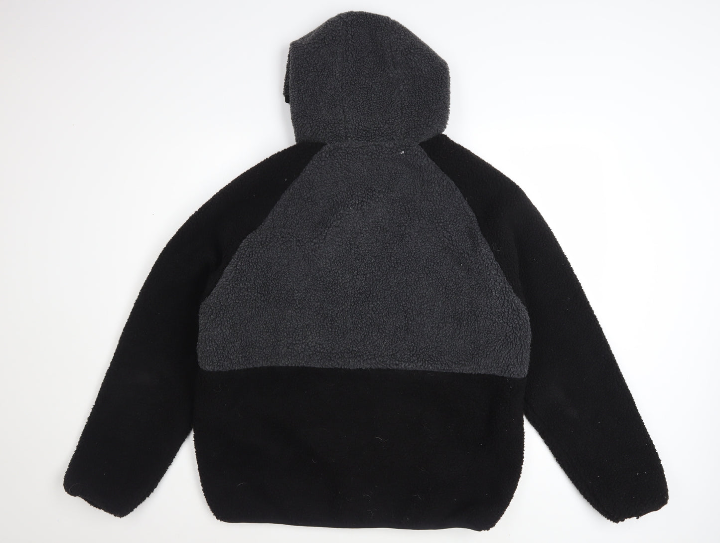 Brave Soul Women's Black Fleece Hooded Puffer Jacket L
