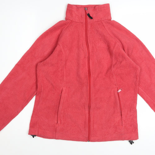 Columbia Girls Pink Fleece Full Zip Basic Jacket Size M