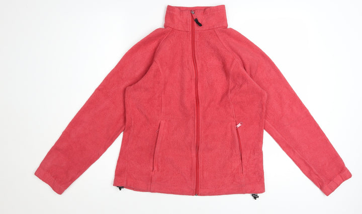 Columbia Girls Pink Fleece Full Zip Basic Jacket Size M