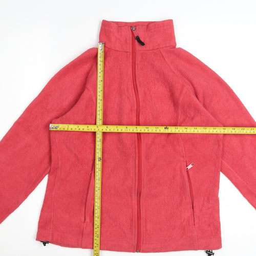 Columbia Girls Pink Fleece Full Zip Basic Jacket Size M