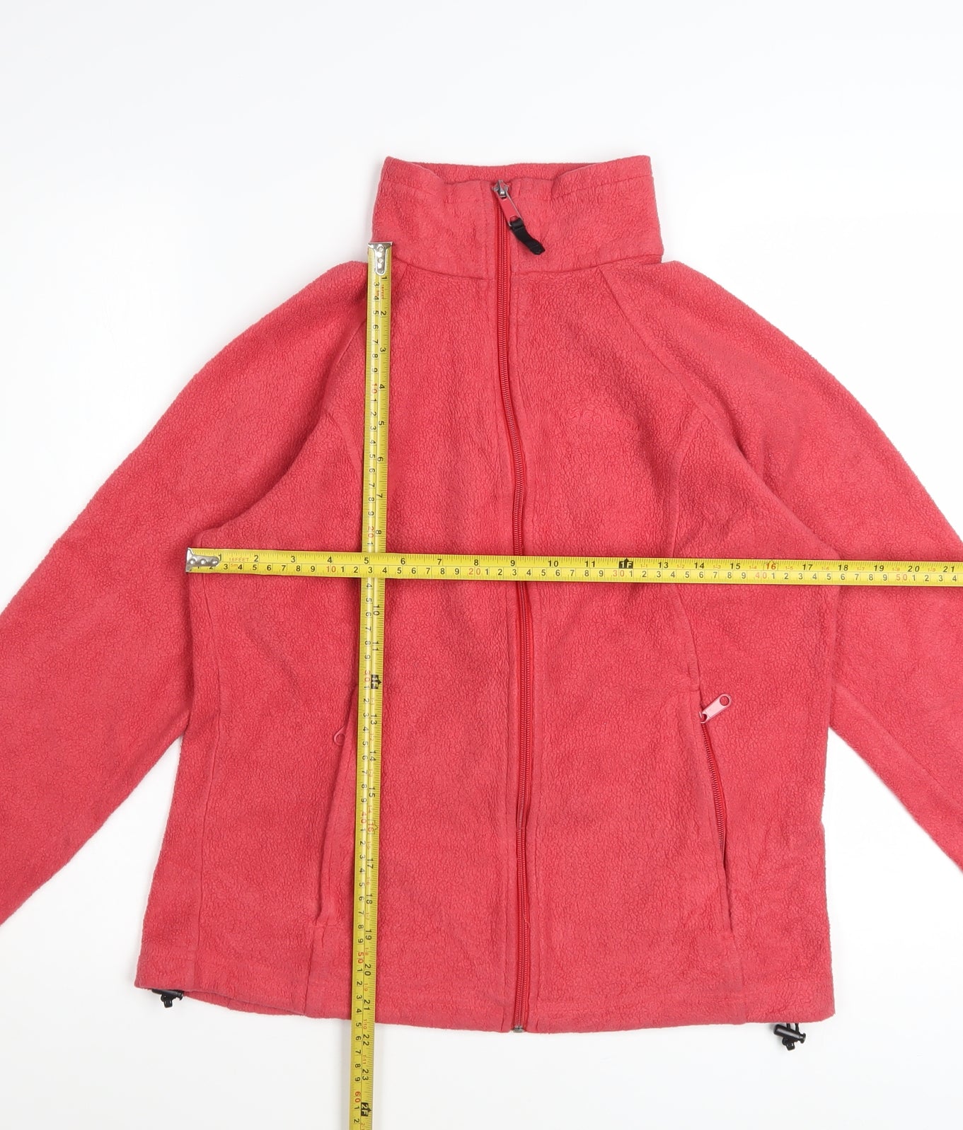 Columbia Girls Pink Fleece Full Zip Basic Jacket Size M