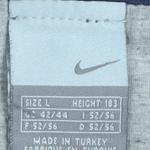 Nike Men's Navy Sleeveless Crew Neck Cotton T-Shirt Size L
