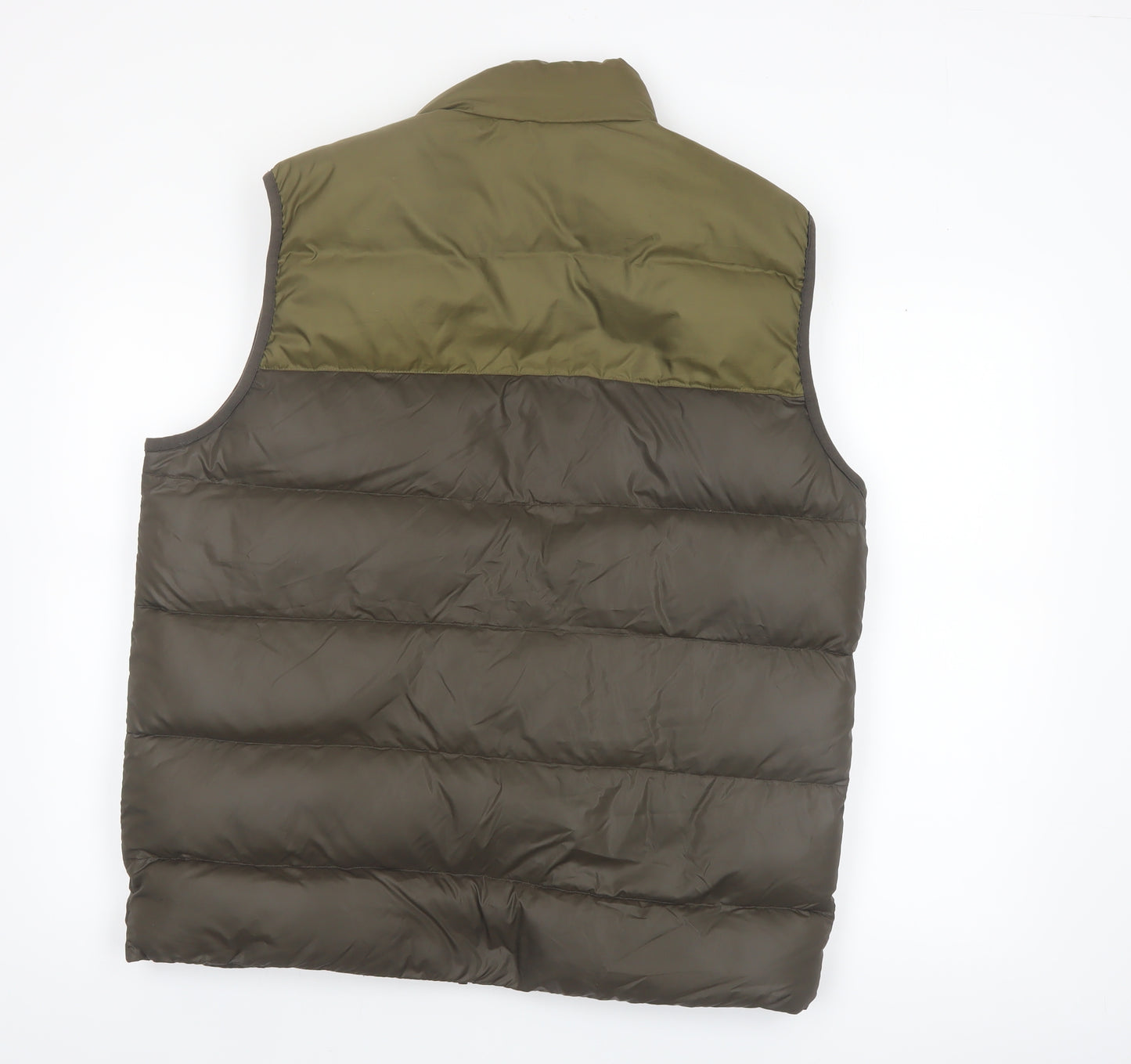 Nike Men's Green Puffer Waistcoat L Regular Outdoor Sports Vest