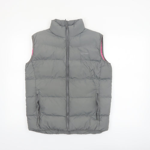 Hi Gear Women Grey Puffer Waistcoat Size 10 Insulated Outdoor Vest