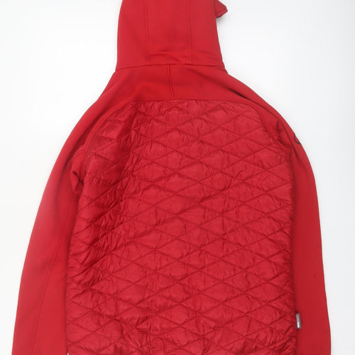 North Ridge Women Red Size 14 Hooded Puffer Softshell Jacket