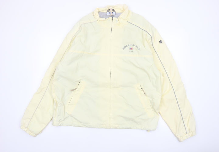 North Sails Men's Yellow XL Windbreaker Jacket Lightweight Casual