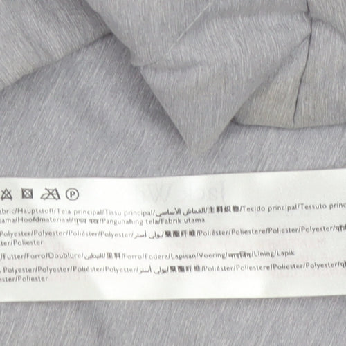 Jack Wills Womens Grey Puffer Jacket Size 12 Regular Fit
