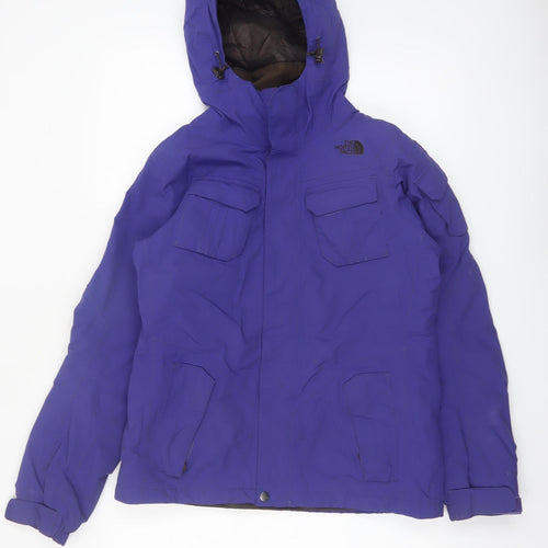 The North Face Womens Purple Waterproof Insulated Hooded Parka Jacket S