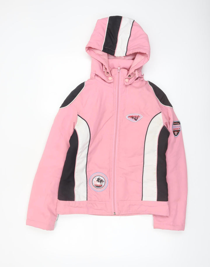 UST4 High Collection Women's Pink Ski Jacket Size S Hooded