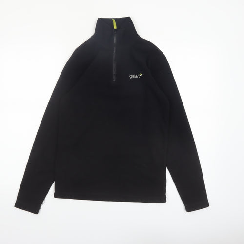 Gelert Boys Black Fleece 1/2 Zip Sweatshirt Size 13 Years 158cm
