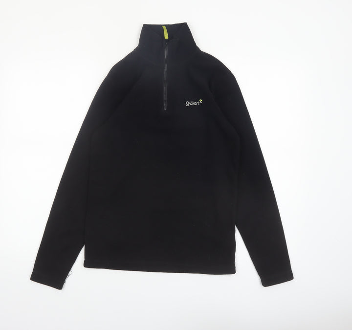 Gelert Boys Black Fleece 1/2 Zip Sweatshirt Size 13 Years 158cm