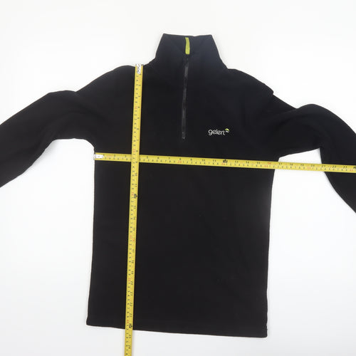 Gelert Boys Black Fleece 1/2 Zip Sweatshirt Size 13 Years 158cm