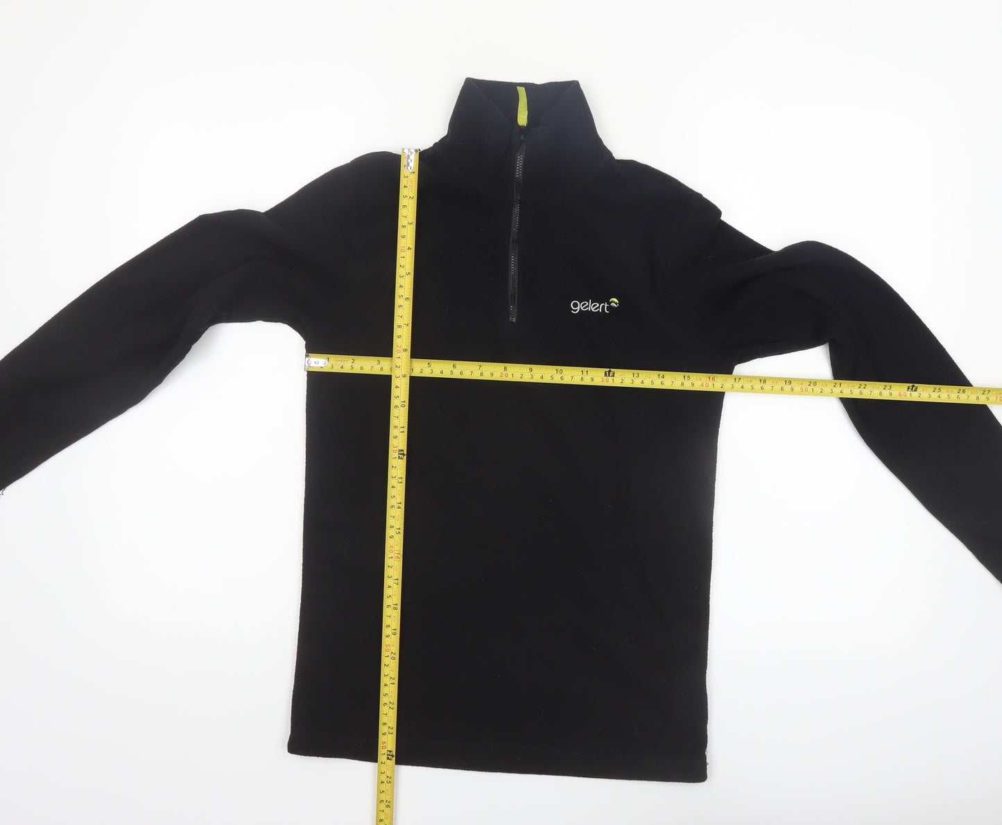 Gelert Boys Black Fleece 1/2 Zip Sweatshirt Size 13 Years 158cm