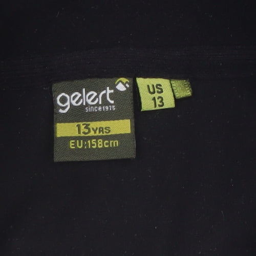 Gelert Boys Black Fleece 1/2 Zip Sweatshirt Size 13 Years 158cm