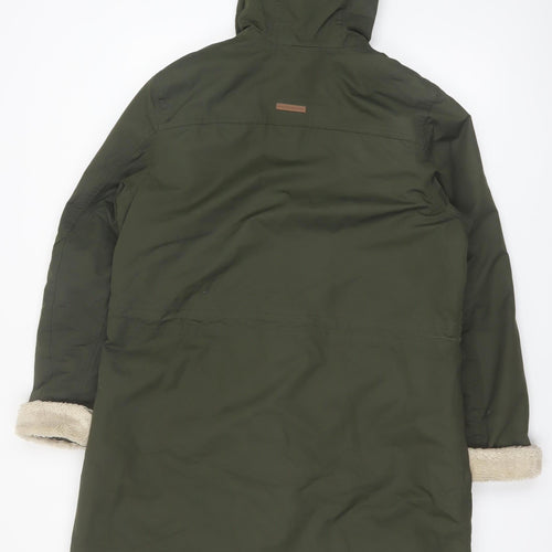 Regatta Women's Green Parka Coat UK 16 Hooded Winter Warm Water Resistant