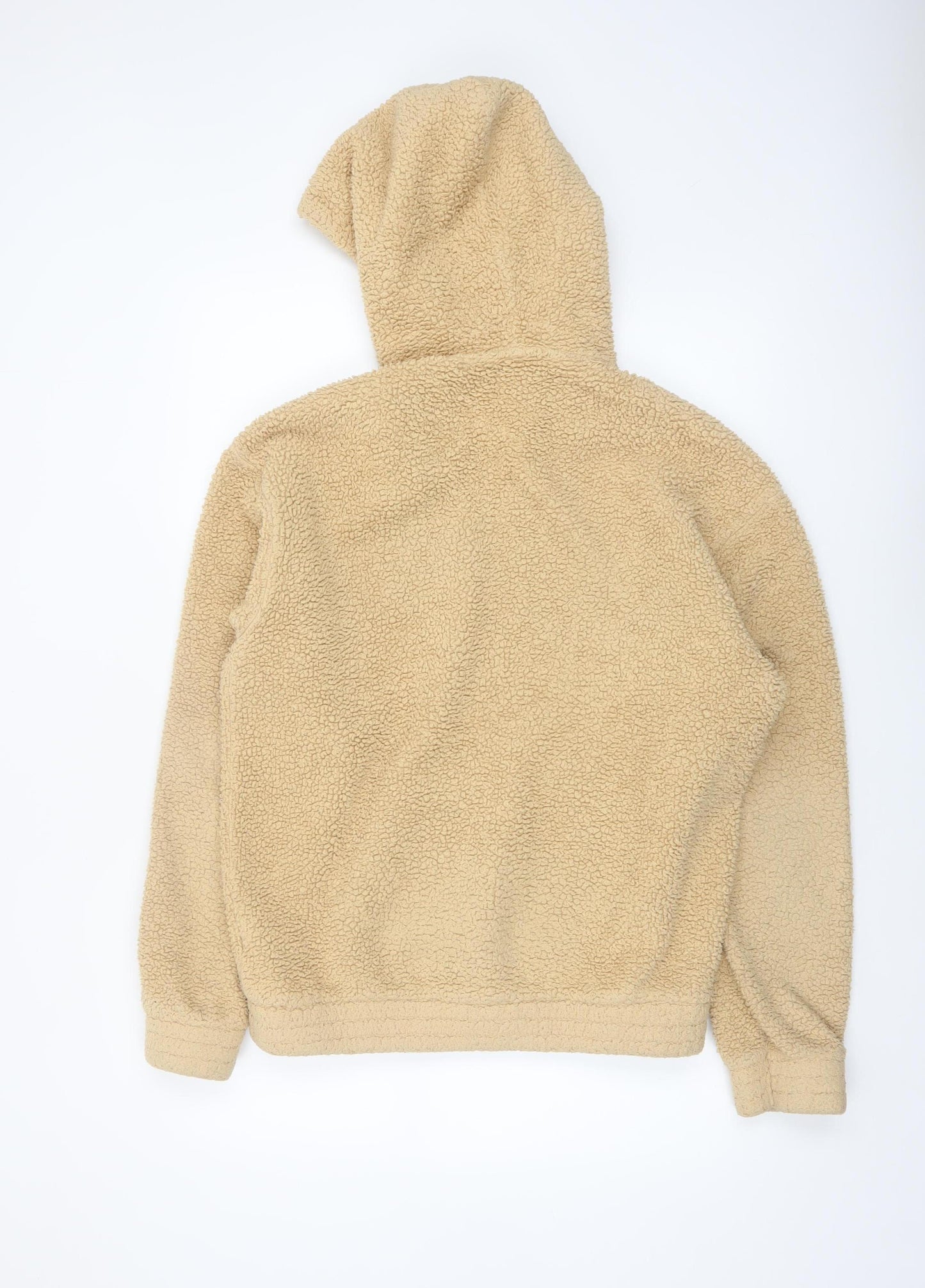 Reebok Men's Beige Fleece Pullover Hoodie Size S