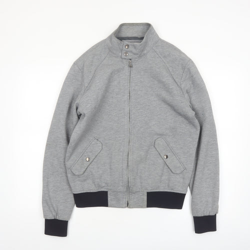 Zara Man Grey Bomber Jacket Men's L 42in Polyester Cotton
