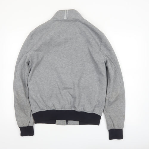 Zara Man Grey Bomber Jacket Men's L 42in Polyester Cotton
