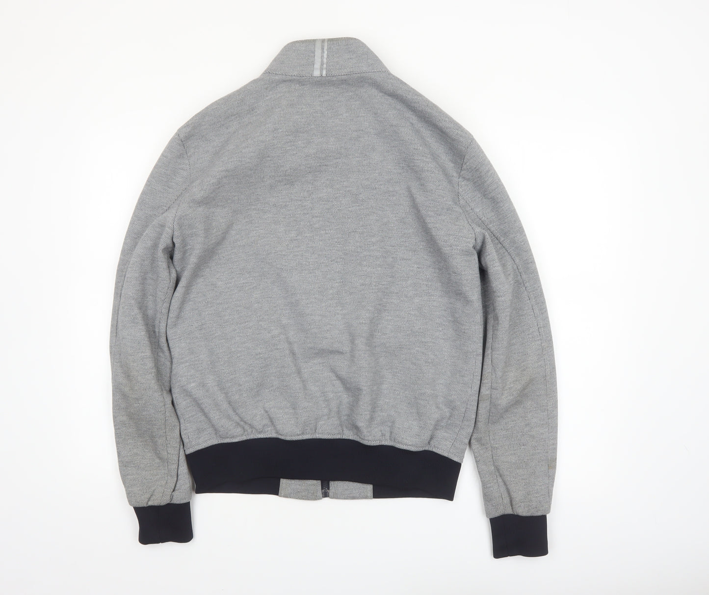 Zara Man Grey Bomber Jacket Men's L 42in Polyester Cotton