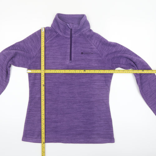 Mountain Warehouse Women Purple Size 10 1/2 Zip Fleece Pullover Sweatshirt