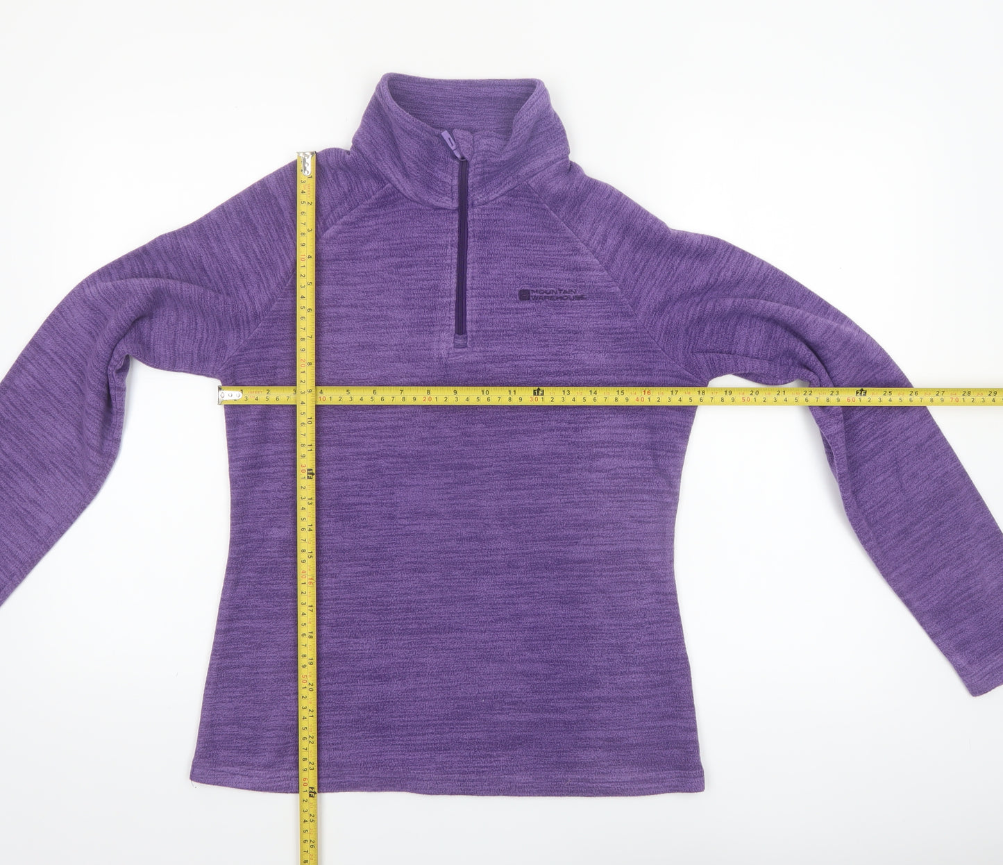 Mountain Warehouse Women Purple Size 10 1/2 Zip Fleece Pullover Sweatshirt