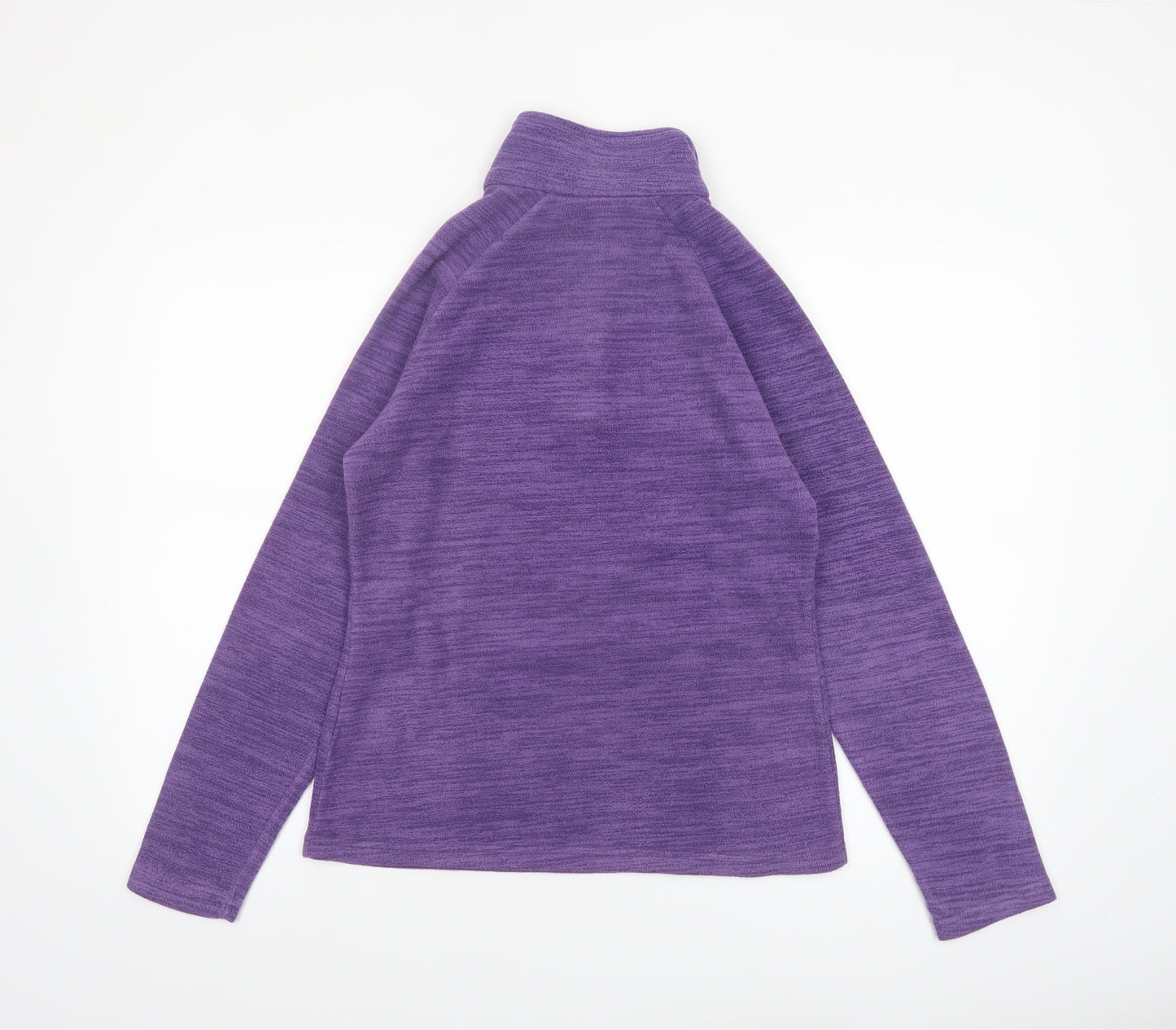 Mountain Warehouse Women Purple Size 10 1/2 Zip Fleece Pullover Sweatshirt
