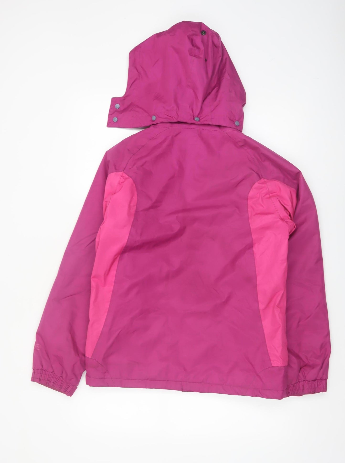 Trespass Girls Pink Waterproof Hooded Rain Jacket 13-14 Years