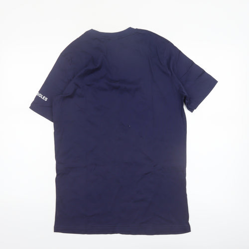 Lost Soles Men's Navy Space Graphic Cotton T-Shirt Size M